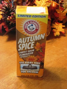 Gotta love autumn scented carpet cleaner!