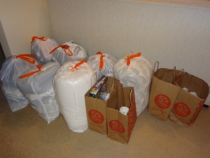 All bagged up and ready to go!