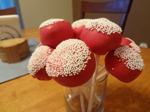 Giant Red Velvet Cake Pops