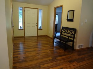 The entry way - new mats to come