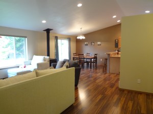 Living Room into the Dining Room
