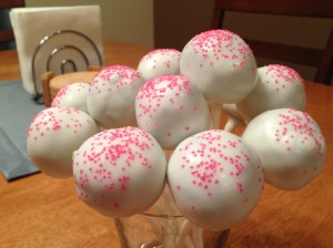 Chocolate Cake Pops with Cream Cheese Frosting
