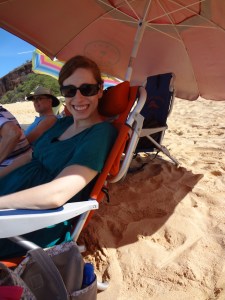 Chilling at Makena Beach