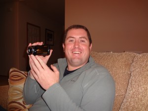 Jeremy ready to document the Christmas magic!