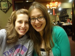 Hanging with the lovely birthday girl!