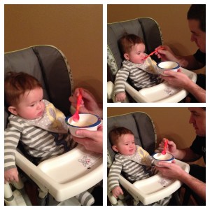 Not liking the rice cereal