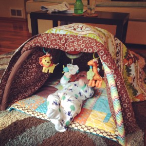 Trying to keep the play mat interesting!