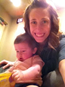 Playing on the floor during the annual business meeting