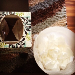 Empty tissue box = Full trash can