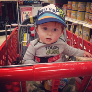 First time riding up front! Shopping will never be the same! a