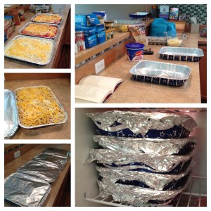 Stocking up the freezer