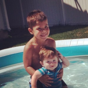 Swimming with Carson