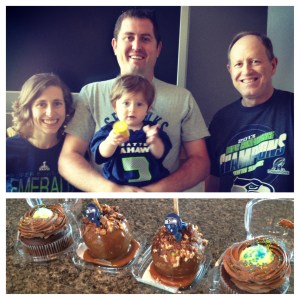 Enjoying the big game!