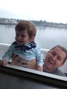 On the ferry, heading home!