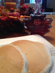Pancakes with maple syrup from Canada - YES!