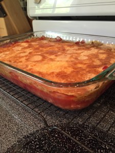 Class snack tonight - Cherry Pineapple Dump Cake. Thanks Pioneer Woman for the inspiration!