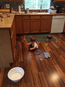 This is how I frost cookies without Owen needing my attention