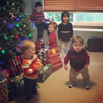 Cousins by the tree