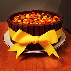 The Kit Kat cake I made for my birthday and shared with my Wednesday night class
