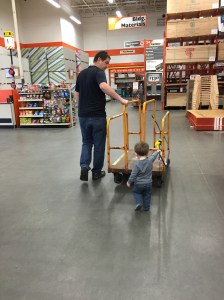 Hanging at Home Depot