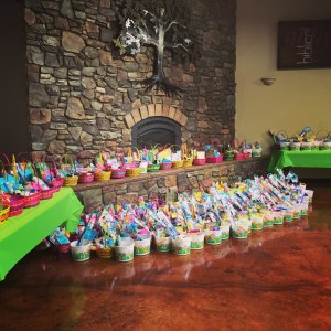 Just a few hundred Easter baskets for Saturday