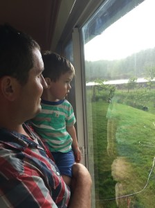 Watching the thunderstorms