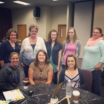 Our theme this year was "Be You, Bravely" so this is my "Valiant" table. I am so grateful for each one of these ladies. I am blessed to have been their table leader this year! 