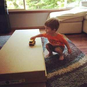 Owen loved his dresser in this form - the boxes were perfect for playing with!