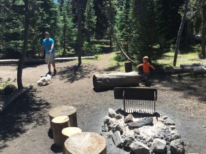 Exploring our campsite