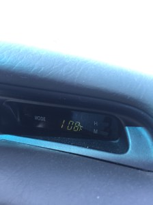 A very hot ride home! So glad for AC in the car!