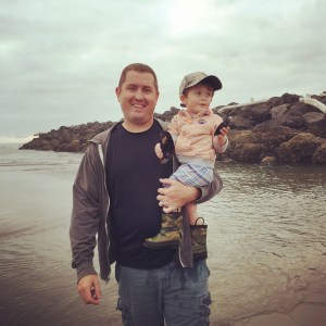 First walk on the beach