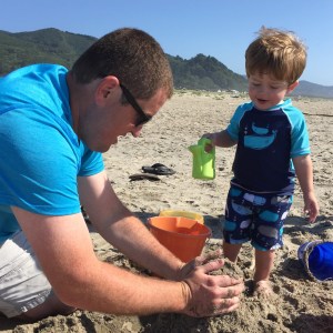 Building a sand castle