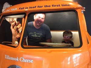 Every trip to Tillamook wouldn't be complete with a ride in Owen's favorite "ba bus". He loves this bus deeply and with his whole heart.