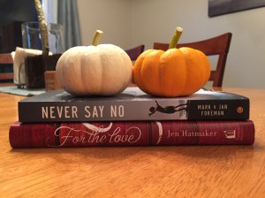 Note the pumpkins from Jeremy's garden!