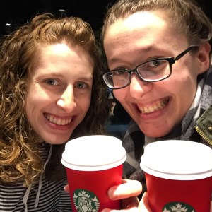 A red cup with April! A holiday tradition!